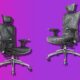 ishoon office chairs on purple background