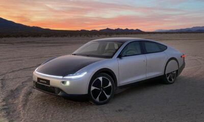 lightyear one solar car in desert