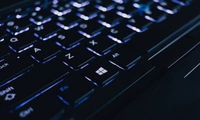 backlit keyboard showing various keys mega breach hack